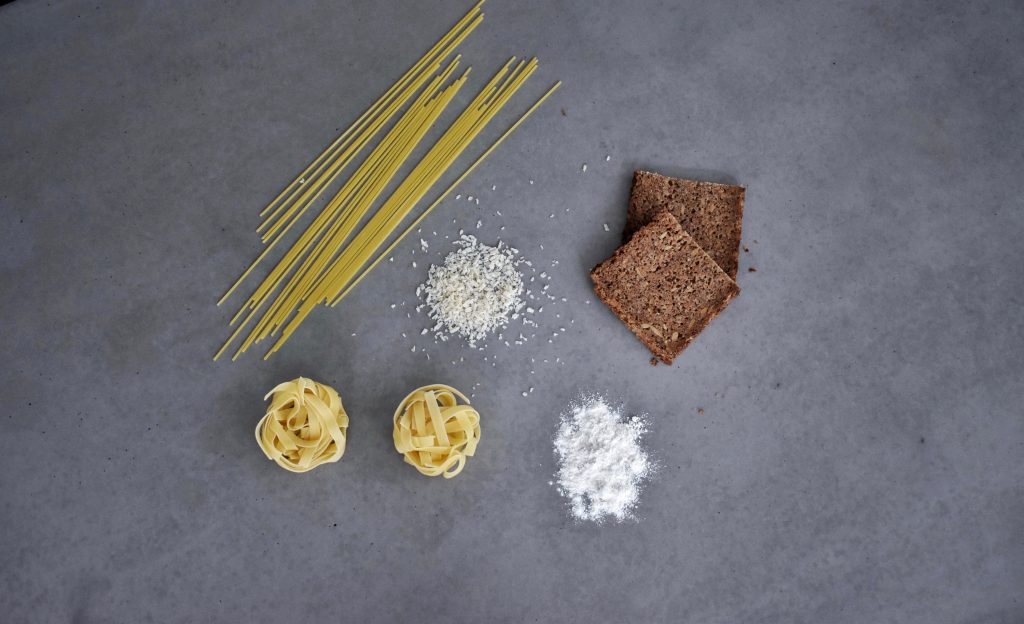 image showing pasta, bread for gluten intolerance